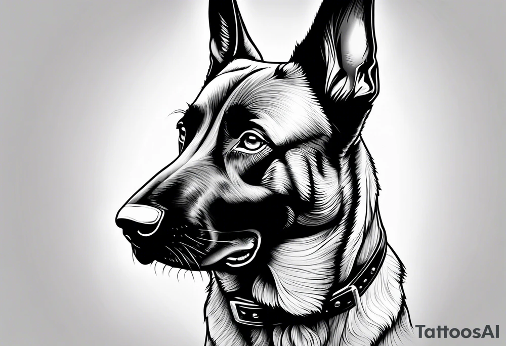 Belgian Malinois dog  sailor Joe tattoo idea