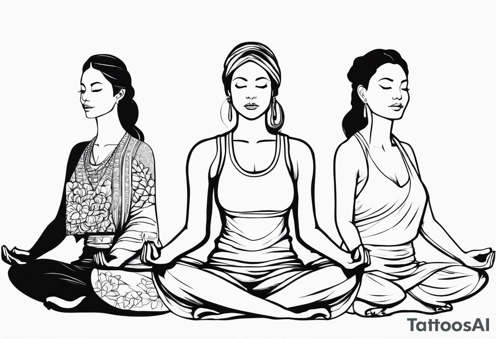 Lotus sitting position,meditating pose, silhuette tattoo idea Lotus sitting position,meditating pose, silhuette tattoo idea