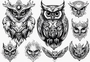 The Demon Owl Stolas, a Prince of Hell who is obsessed with gems, knowledge of astrology and poisonous plants. tattoo idea