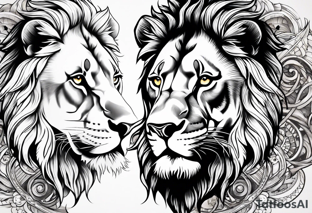 Lion tattoo idea