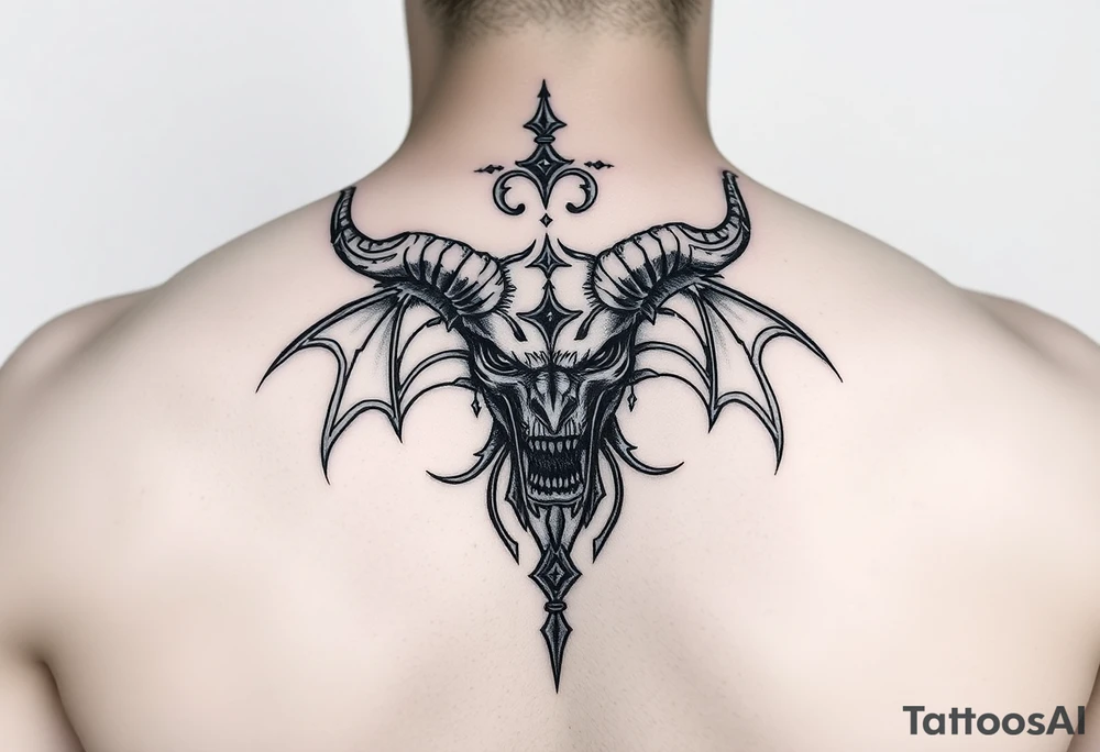 Joshua Esquivel/capricorn/strong and demonic tattoo idea