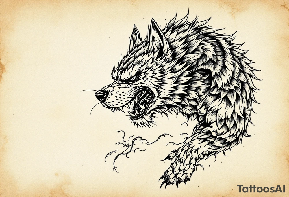 Japanese fu dog tattoo idea