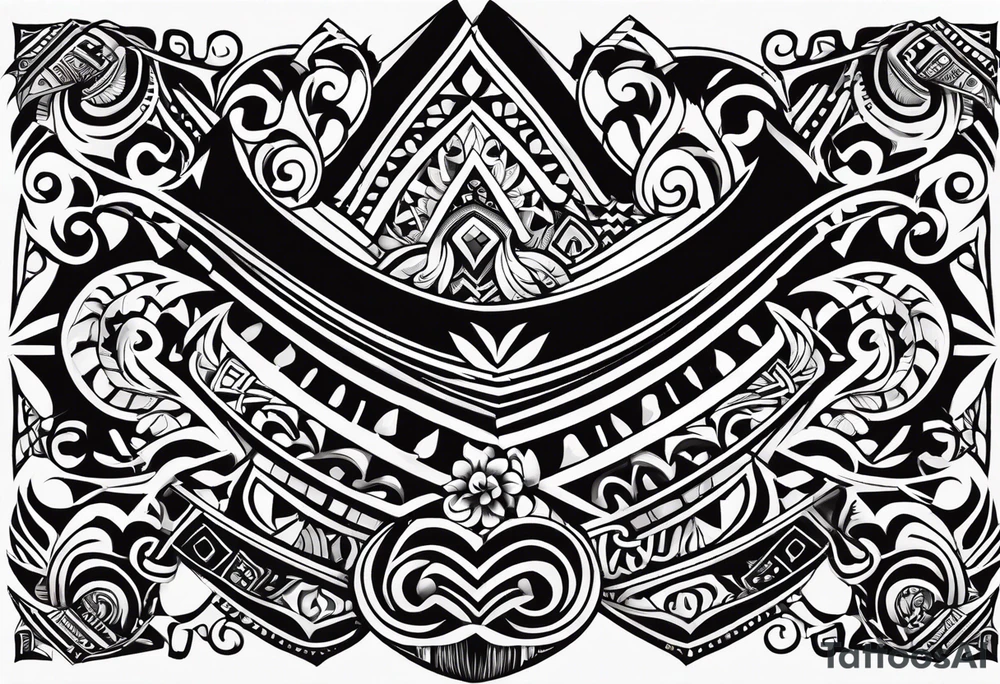 Abstract tribal New Zealand Style. Include Croatian and Northern Irish influences tattoo idea