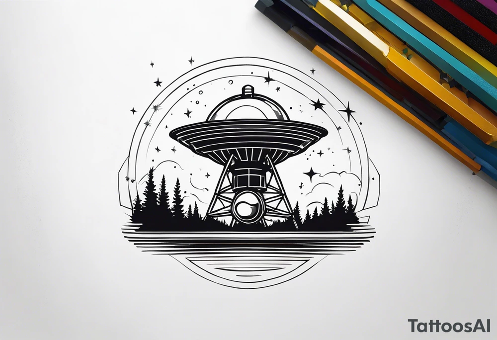radio telescope tattoo idea