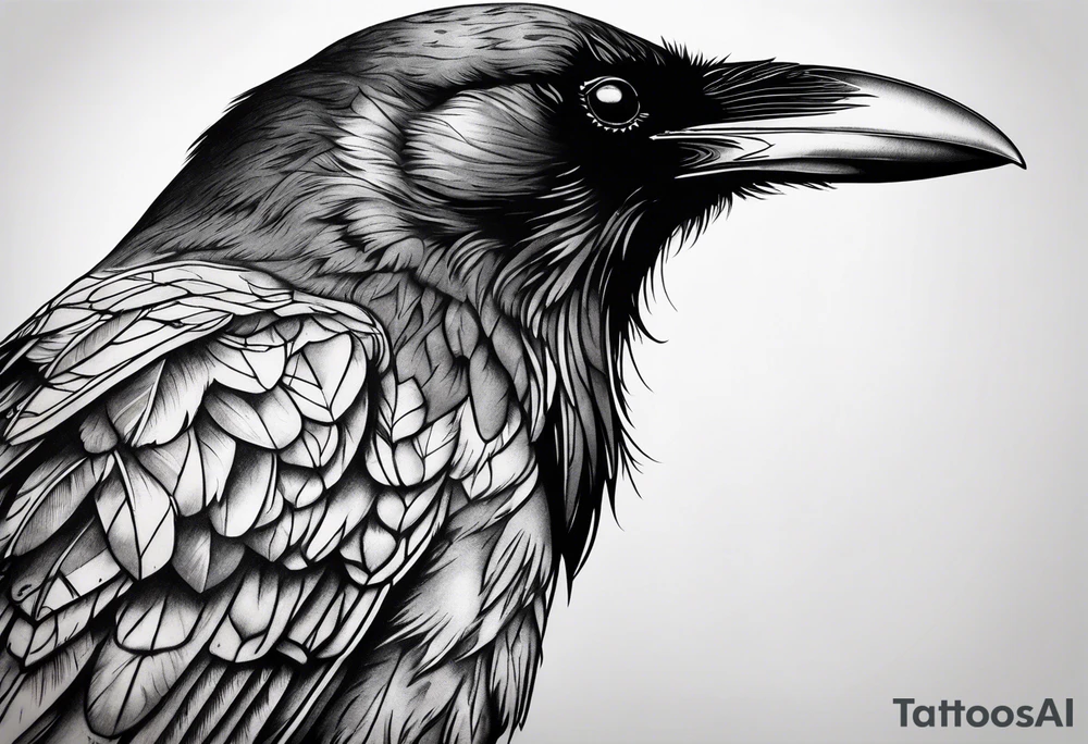 raven tattoo idea