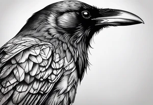 raven tattoo idea