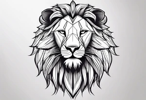 lion head tattoo idea