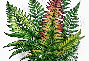 ferns tattoo idea