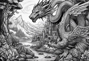 dungeons and dragons tattoo idea