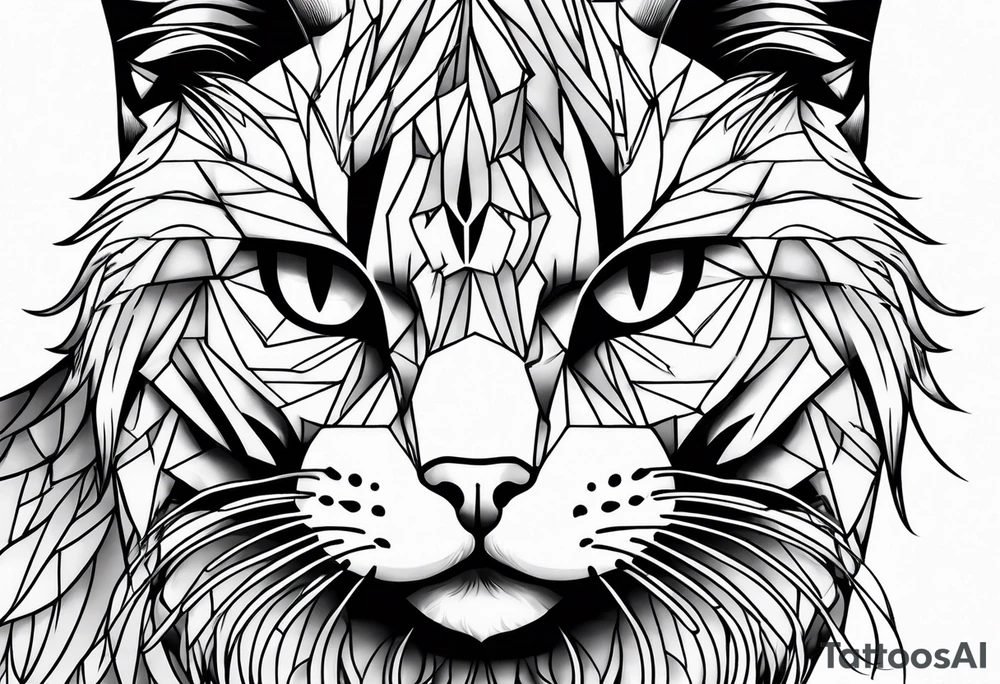 Siames cat angry tattoo idea