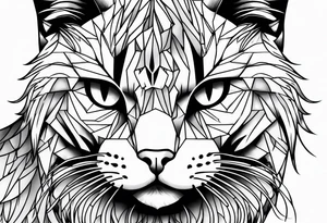 Siames cat angry tattoo idea