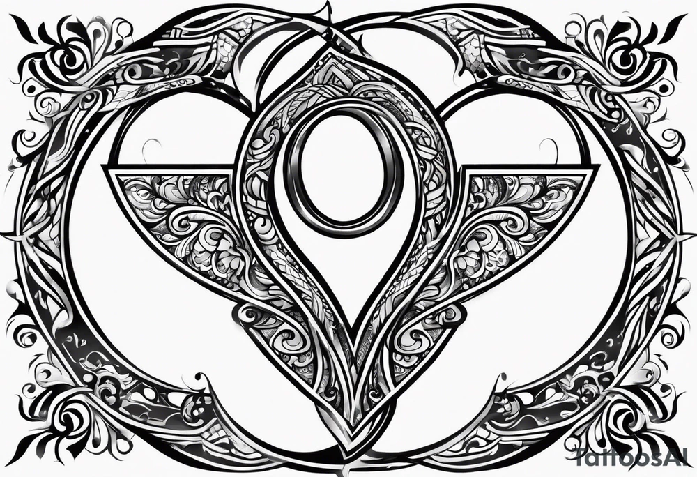 Love, source, abundance, Gemini symbol tattoo idea