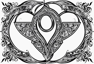 Love, source, abundance, Gemini symbol tattoo idea