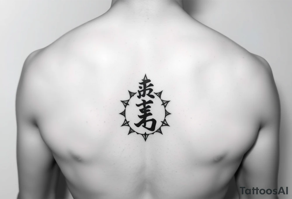 Fred in katakana with a star around it vertically on my stomach tattoo idea