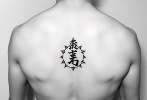 Fred in katakana with a star around it vertically on my stomach tattoo idea