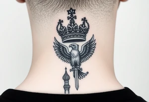 St. George 
Russian imperial crown above the eagle
Russian sabre
The Kremlin or St. Basil's Cathedral scene tattoo idea