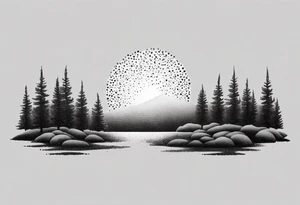 bonfire tattoo idea