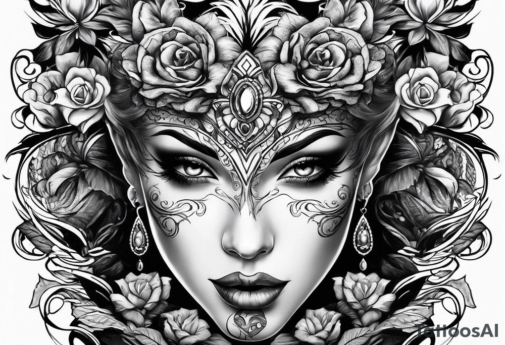 two face tattoo tattoo idea