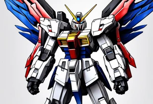 Gundam 3d tattoo idea