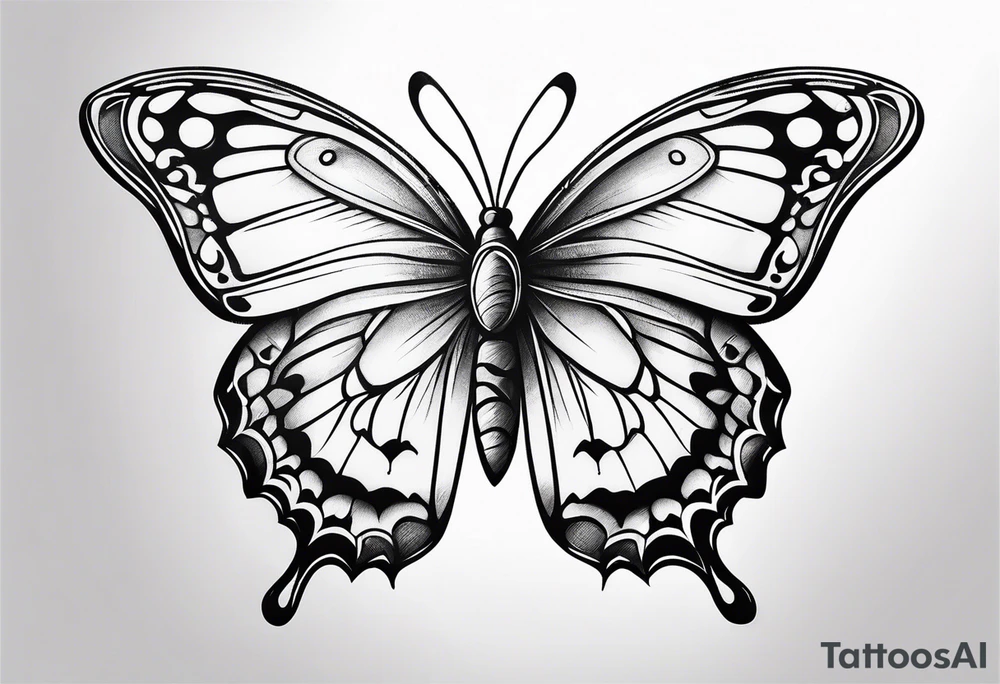 butterfly small tattoo idea
