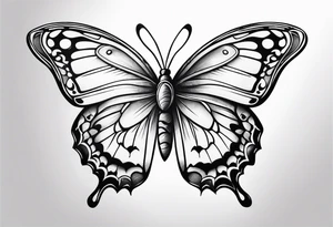 butterfly small tattoo idea