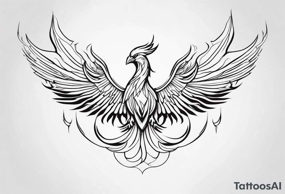 Rising Phoenix tattoo idea