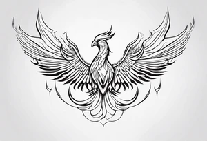 Rising Phoenix tattoo idea