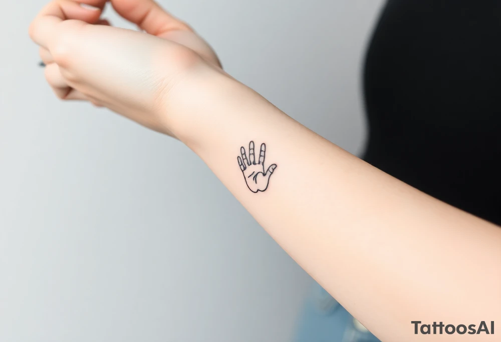 A set of black and white fingerprints tattoo idea