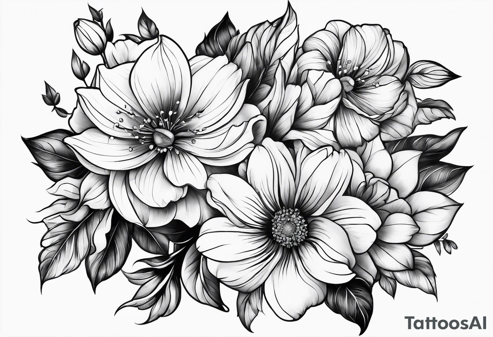 Flowers tattoo idea