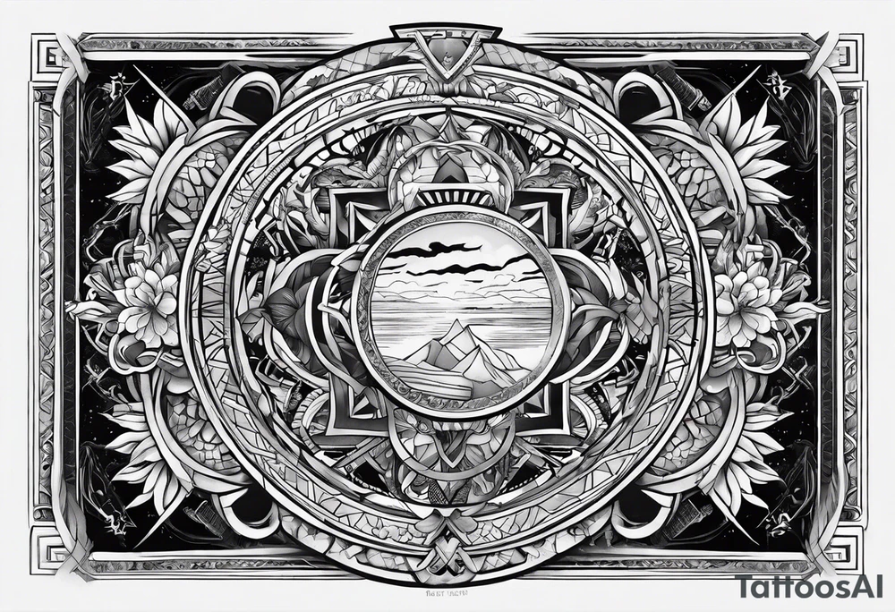 Representation of the book of Genesis tattoo idea