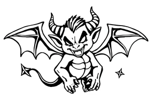 Demon tattoo idea