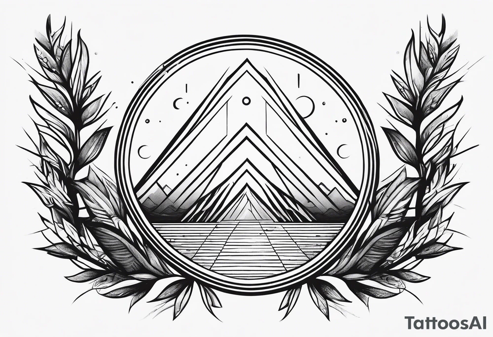 Minimalistic simple sobriety symbol tattoo idea