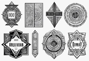 Name Roman for different languages tattoo idea