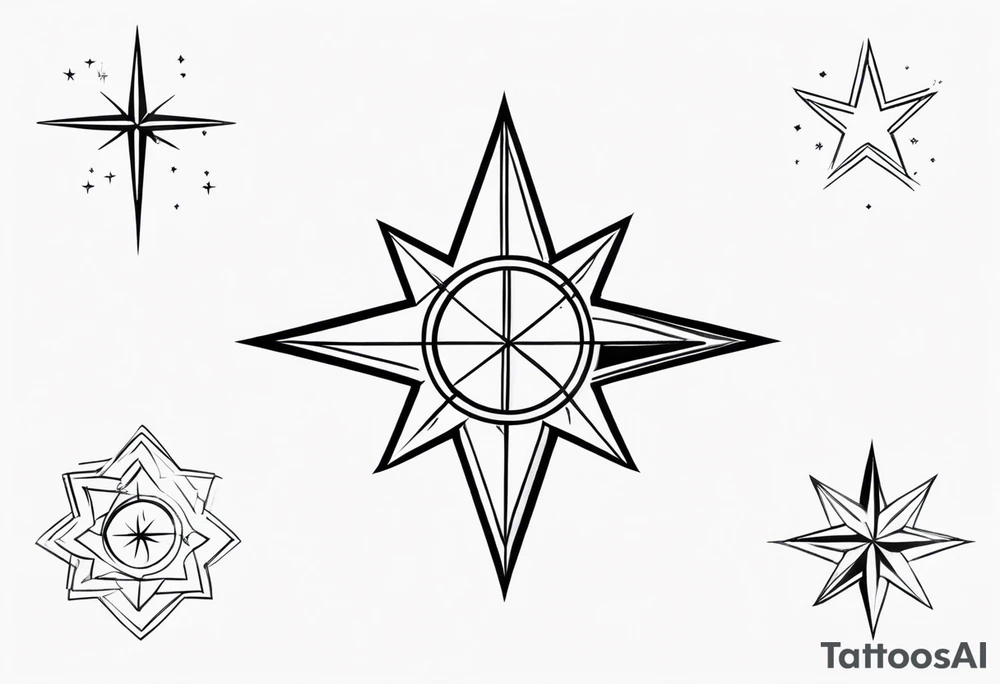 Aires star sign simple tattoo idea