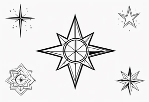 Aires star sign simple tattoo idea