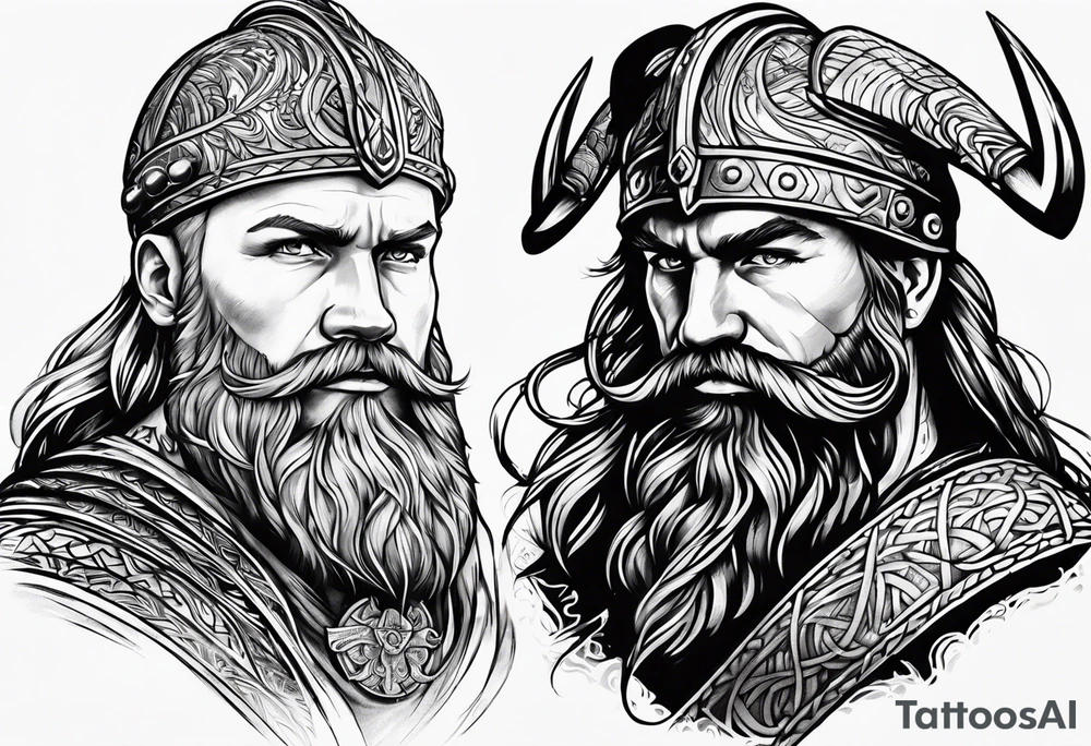 Viking sailor tattoo idea