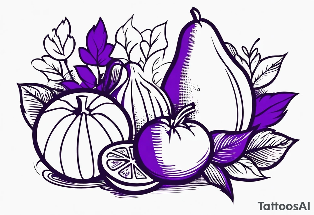 We want a minimalist style tattoo that can represent both our grandma and grandpa. Grandma favorite color is purple and loves going to church and farmers market. Grandpa favorite color is white and loves watching basketballs and jogging around university campuses tattoo idea