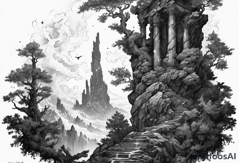 Pillars of creation tattoo idea