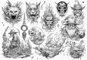Fantsy world tattoo idea