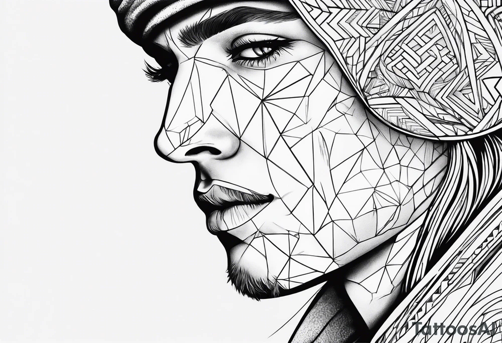 Create a tattoo of Jakob Inglebritzen’s face tattoo idea