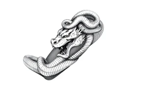 gargon with snakes on his head tattoo idea