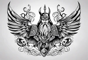 odin nordic tattoo idea