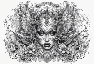 angelish devil tattoo idea