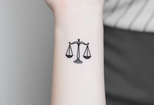 Libra zodiac tattoo idea