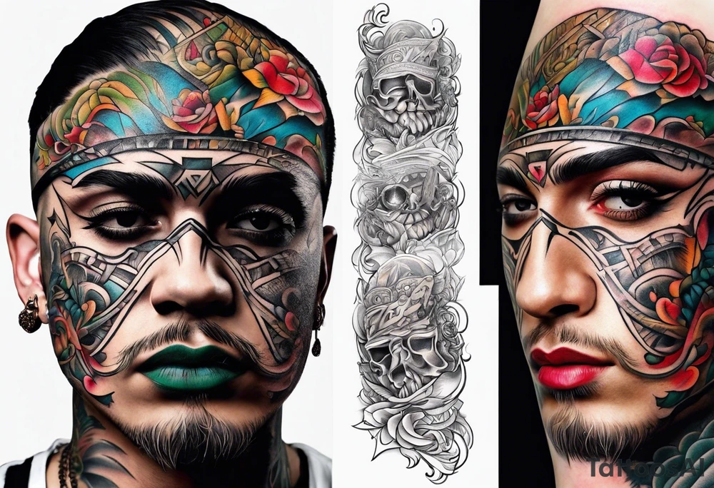 Knee tattoo tattoo idea