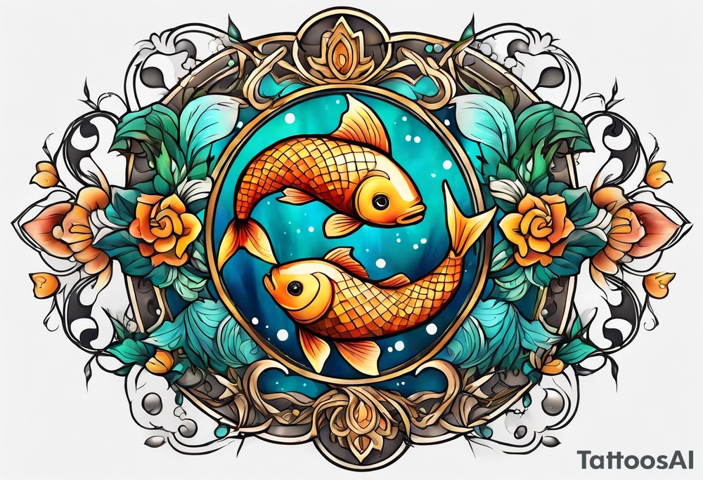 Pisces symbol tattoo idea