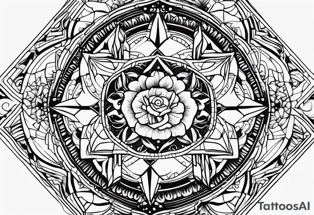 Patch work designs tattoo idea