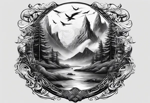 Valhalla mist fog tattoo idea