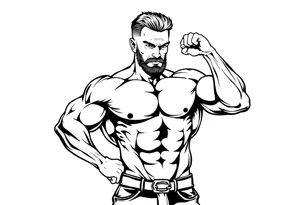 Muscle builder tattoo idea