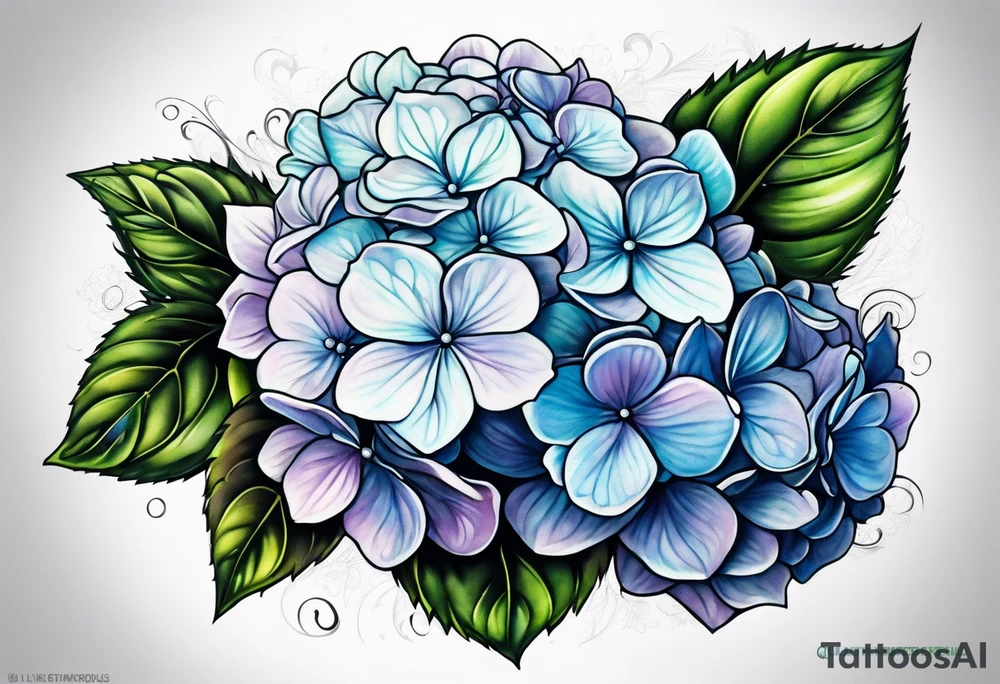 Hydrangea tattoo idea